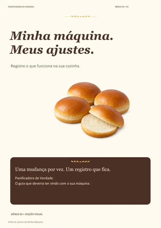 Capa da Ficha de Ajustes da Minha Máquina